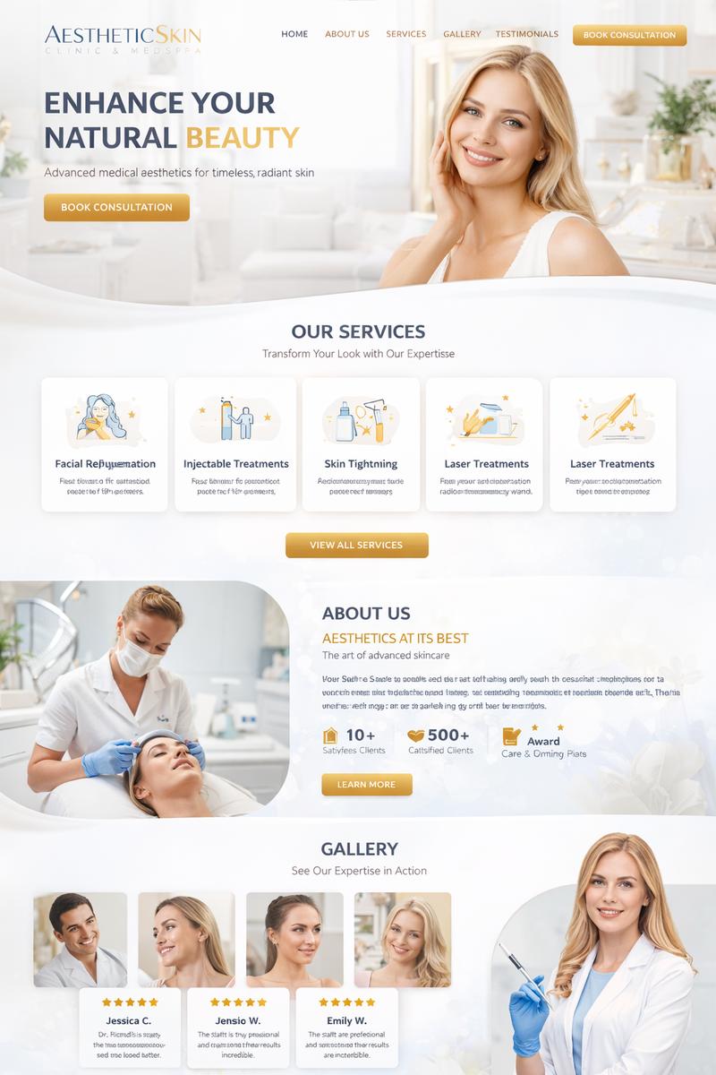 Sample website for a medical clinic